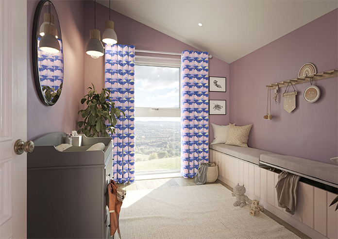 Cloudy Cosmos, Purple Twilight - Made to Measure Curtains - Image 7